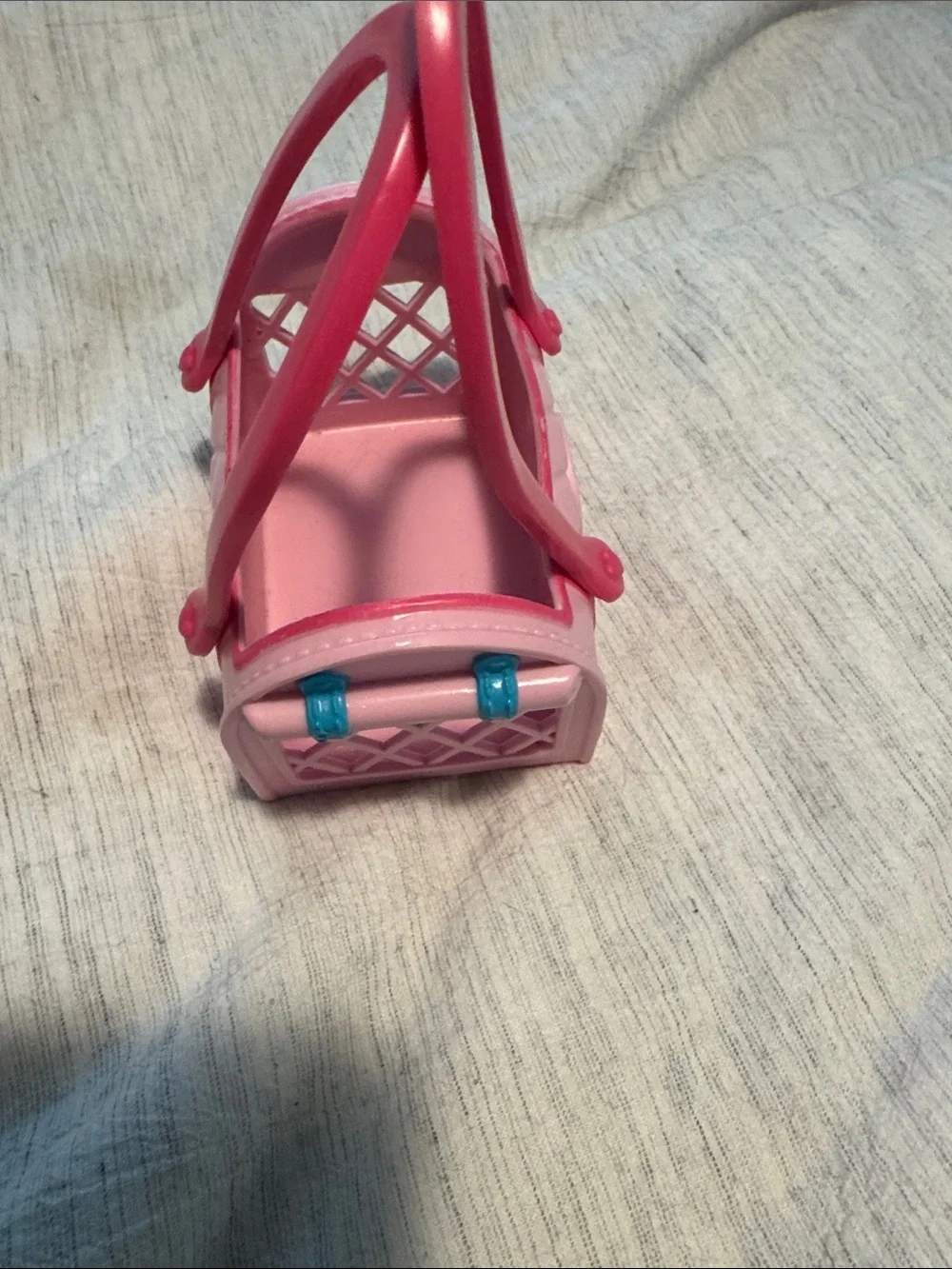 Disney Pink Minnie Mouse Mini Tote with Dark Pink Handles, purple mini doll bag